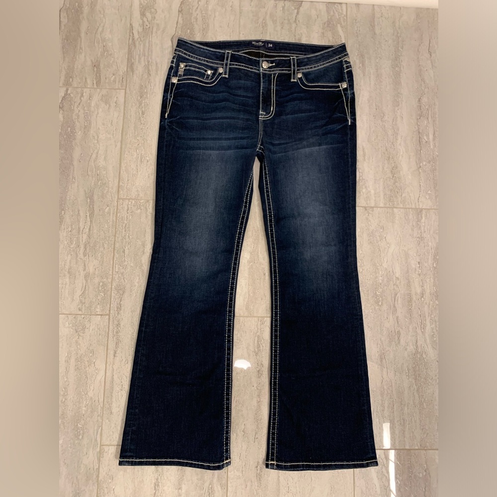 Miss Me Low Rise Boot Cut Jeans